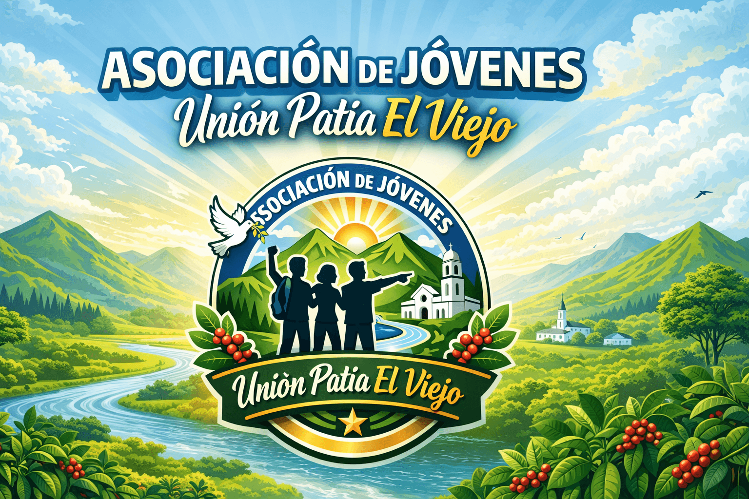 Jóvenes de El Viejo trabajando
